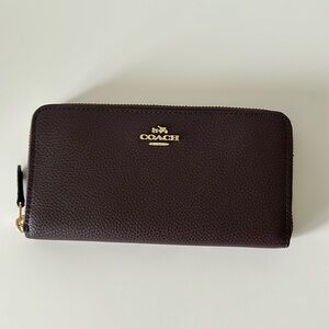 Coach zip around wallet